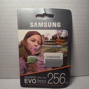 Samsung EVO Plus 256GB microSDXC Memory Card Class 10 w/ Adapter MB-MP256D New